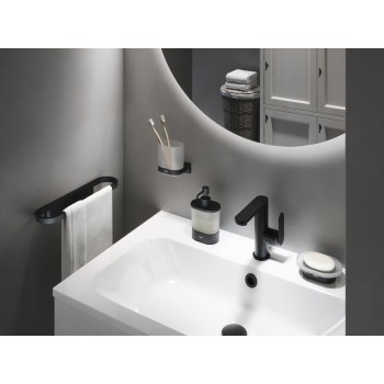 Glāze Ravak Chrome II CR 210.20BLM ar turētāju, matēti melns X07P1377