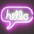 LED Lampa / Dekors  “Hello” – neona efekts LA10425
