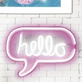 LED Lampa / Dekors  “Hello” – neona efekts LA10425