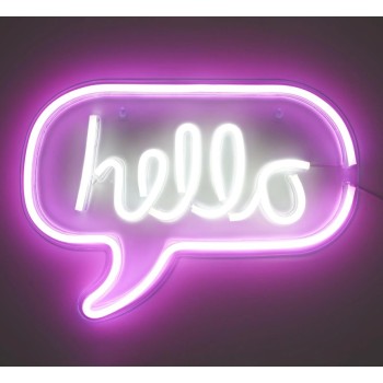 LED Lempa / Dekoras “Hello” – neono efektas LA10425