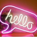 LED Lampa / Dekors  “Hello” – neona efekts LA10425