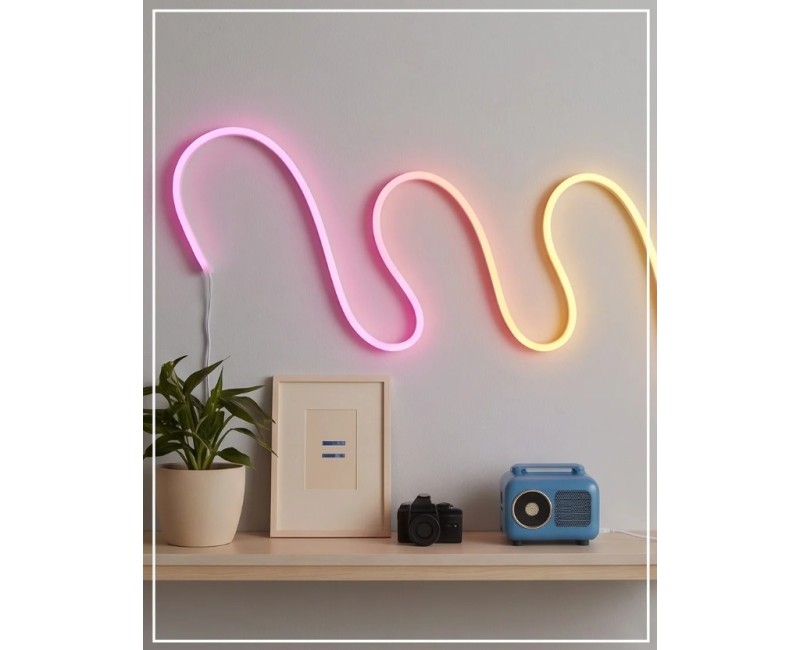LED Lampa / Dekors lente Rainbow USB (5 m)