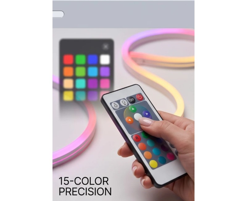 LED Lampa / Dekors lente Rainbow USB (5 m)