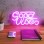 LED Lampa / Dekors neona  “Good Vibes” – rozā LA10471