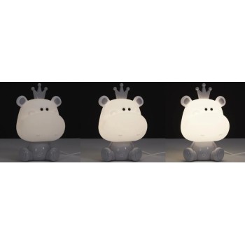 LED naktinė lemputė „Hippo“ – mielas šviesos draugas vaikų kambariui LA11055
