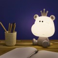 LED naktslampa “Nīlzirgs” – mīlīgs gaismas draugs bērnu istabai LA11055