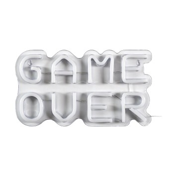 LED neono lemputė “GAME OVER”, daugiaspalvė, USB, 33 × 18 cm LA0062