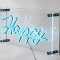 LED neona lampa “Happy” – dekoratīvs gaismas uzraksts LA0083