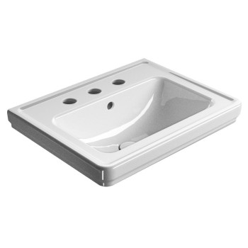 Mēbeļu izlietne Sapho CLASSIC keramikas 60x46cm, 3 caurumi, balta ExtraGlaze 8731311