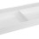 Mēbeļu izlietne Sapho GODIVA dubultā izlietne, lietais marmors, 119x44 cm, balta GU119