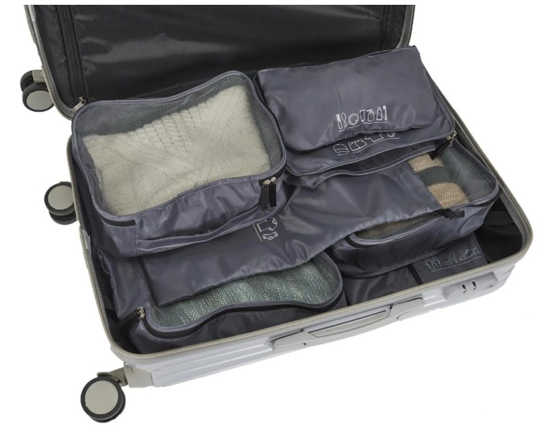Organizatoru komplekts Ceļojumu koferiem – 7 daļas VO2170