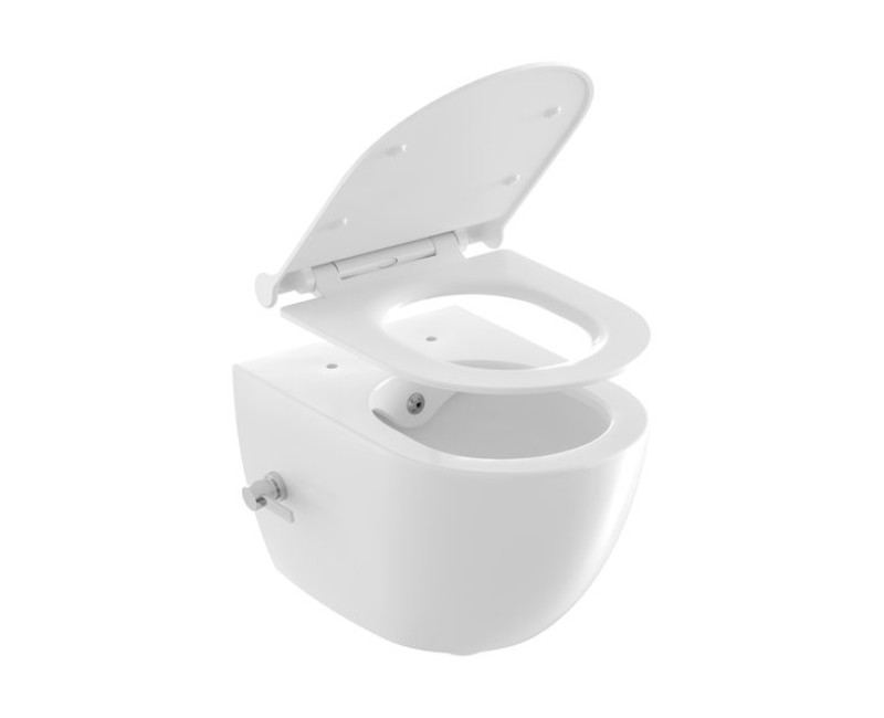 Piekaramais pods ar Bidē funkciju Ravak Uni Chrome Rim (bez vāka)  Balts X01912