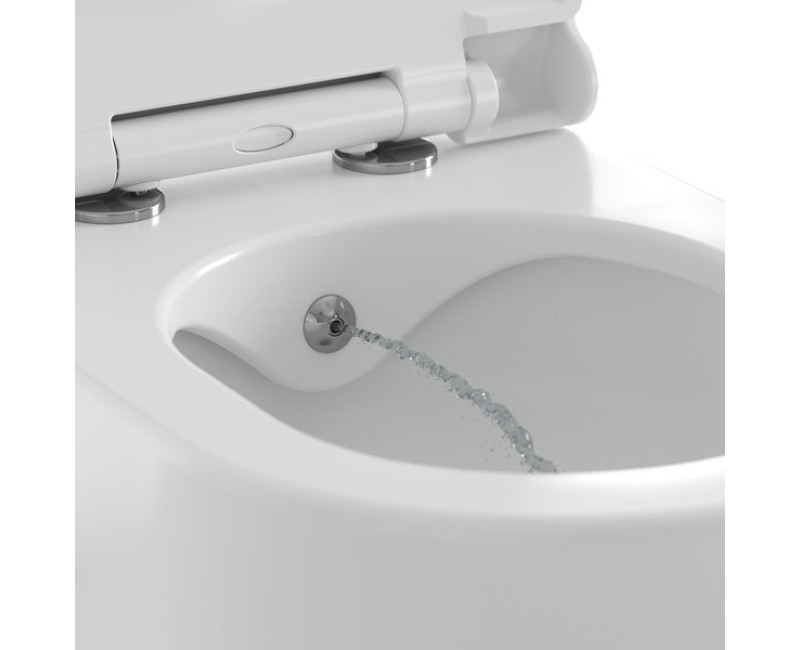 Piekaramais pods ar Bidē funkciju Ravak Uni Chrome Rim (bez vāka)  Balts X01912