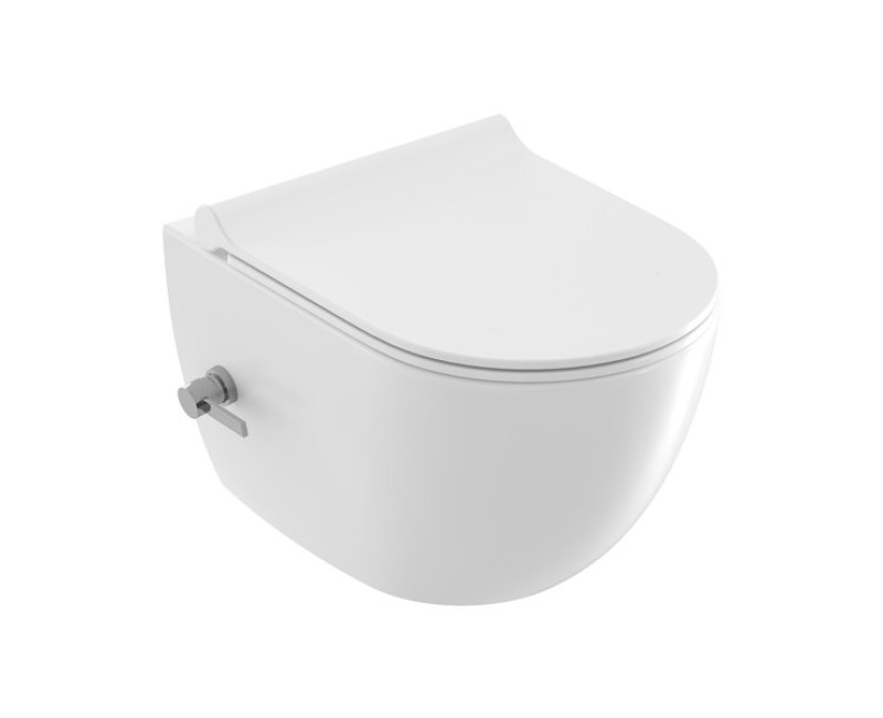 Piekaramais pods ar Bidē funkciju Ravak Uni Chrome Rim (bez vāka)  Balts X01912