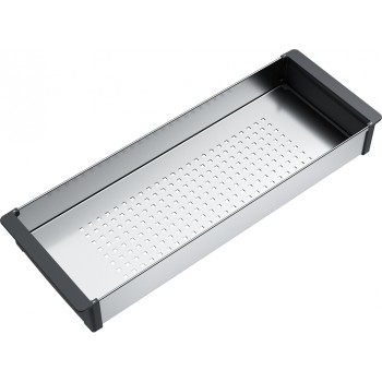 Pilienu savākšanas paplāte Franke, 156x439x54 mm, nerūsējošais tērauds/melna plastmasa 112.0066.060