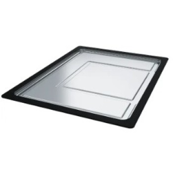 Pilienu savākšanas paplāte Franke, 326x440x22 mm, nerūsējošais tērauds/melna plastmasa 112.0204.360