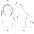 Pisuārs Ravak Freeman keramikas balts X01929