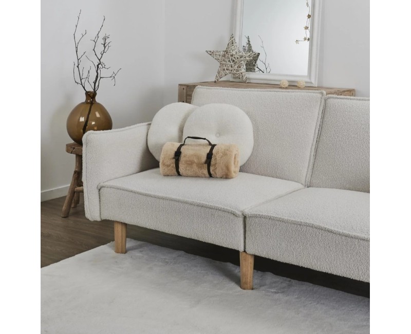 Pleds Mīkstais dekoratīvais – 120 × 150 cm Bēšs TX0256