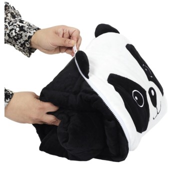 Pleds / spilvens Bērnu  Panda 2-in-1 (110 × 150 cm) TX9403