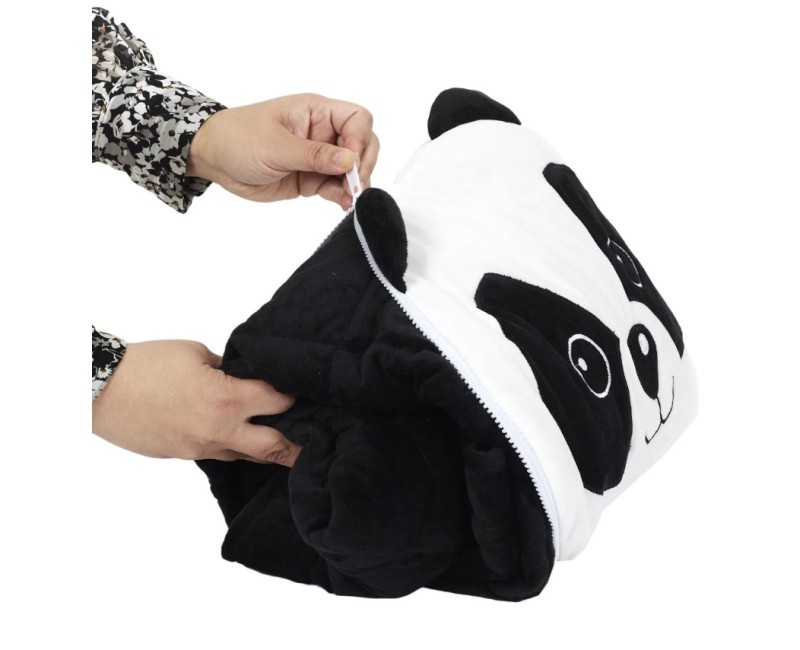 Pleds / spilvens Bērnu  Panda 2-in-1 (110 × 150 cm) TX9403