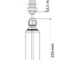 Šķidro ziepju dozators Franke Basic - mazgāšanas līdzekļa dozators, 500 ml, hroms 119.0084.687