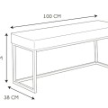 Sols Mīkstais sēdeklis ar metāla rāmi (100 cm)_HD6837