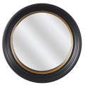 Spogulis Dekoratīvs ar izliekto (konvekso) melni–zelta rāmi HD0112