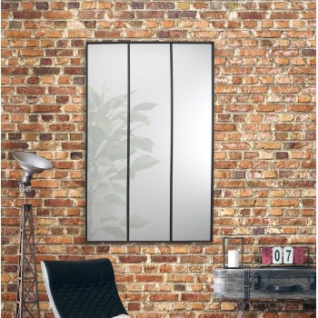 Spogulis Sienas “Modern Line” ar melnu metāla rāmi, 87 × 126 cm HD4371/WEB