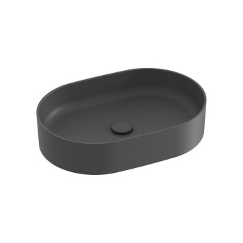 Vannas istabas izlietne Ravak Ceramic 550 O Slim keramikas antracīta krāsā XJX03155000
