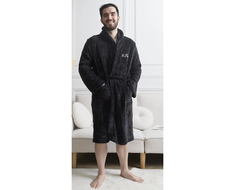 Vīriešu halāts Le Boss – īpaši mīksts, elegants (One Size)