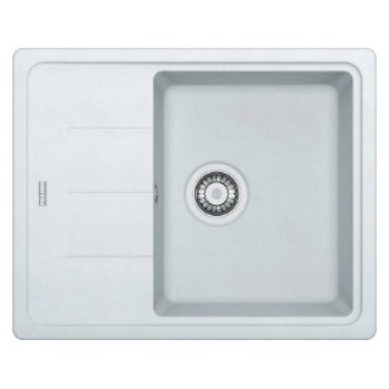Virtuves izlietne Franke Basis Fragranīta BFG 611-62, 62x50 cm, balta-ledus 114.0285.103