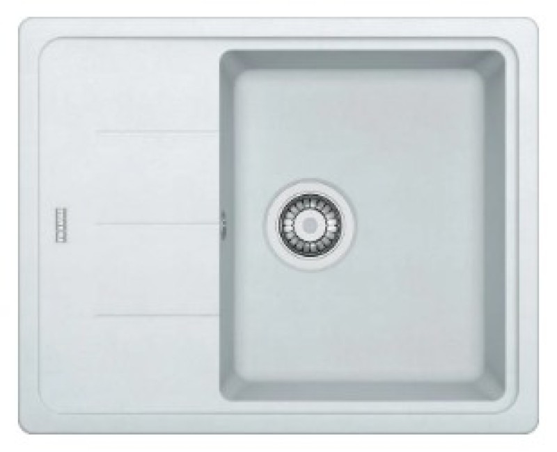 Virtuves izlietne Franke Basis Fragranīta BFG 611-62, 62x50 cm, balta-ledus 114.0285.103