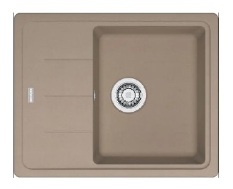 Virtuves izlietne Franke Basis Fragranīta BFG 611-62, 62x50 cm, kašmirs 114.0494.751