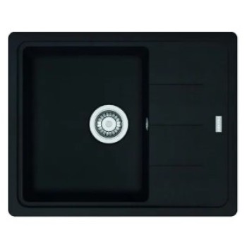 Virtuves izlietne Franke Basis Fragranīta BFG 611-62, 62x50 cm, matēti melna 114.0661.420