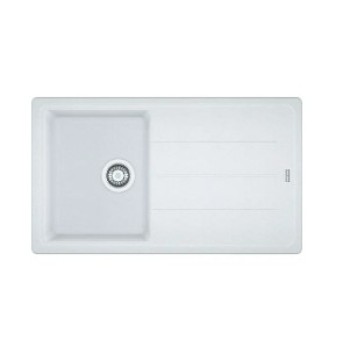 Virtuves izlietne Franke Basis Fragranīta BFG 611-86, 86x50 cm, balta-ledus 114.0494.912