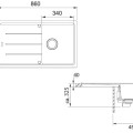 Virtuves izlietne Franke Basis Fragranīta BFG 611-86, 86x50 cm, onikss 114.0494.913