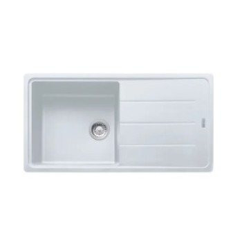 Virtuves izlietne Franke Basis Fragranīta BFG 611, 97x50 cm, balta-ledus 114.0285.303