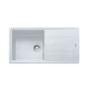 Virtuves izlietne Franke Basis Fragranīta BFG 611, 97x50 cm, balta-ledus 114.0285.303