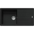Virtuves izlietne Franke Basis Fragranīta BFG 611, 97x50 cm, matēti melna 114.0661.511