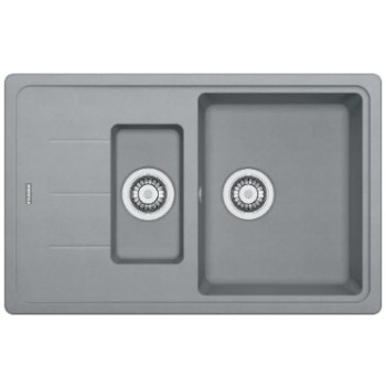 Virtuves izlietne Franke Basis Fragranīta BFG 651-78, 78x50 cm, pelēks akmens 114.0285.224