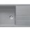 Virtuves izlietne Franke Basis Fragranīts BFG 611, 97x50 cm, pelēks akmens 114.0285.314