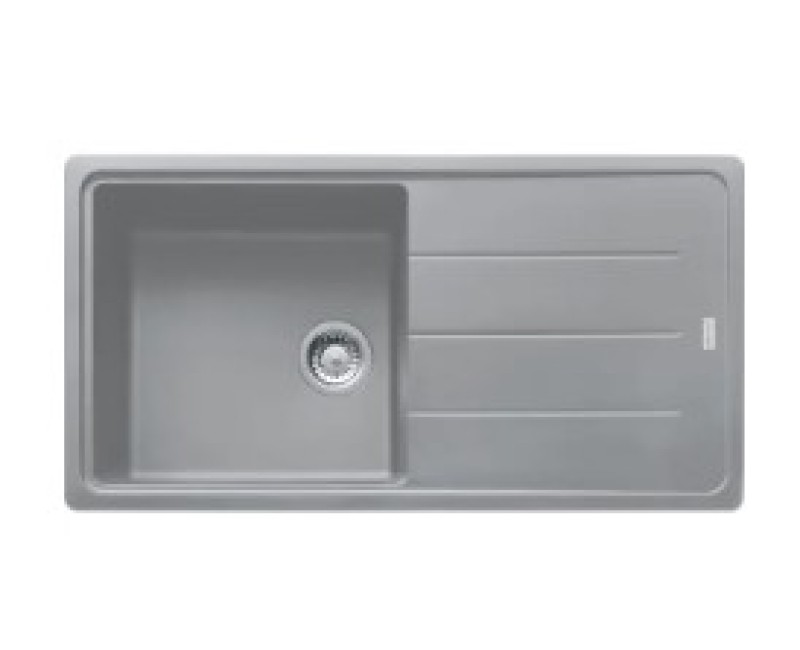 Virtuves izlietne Franke Basis Fragranīts BFG 611, 97x50 cm, pelēks akmens 114.0285.314