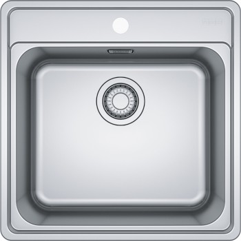 Virtuves izlietne Franke Bell BCX 210-51, 51x51 cm, nerūsējošais tērauds 127.0738.576