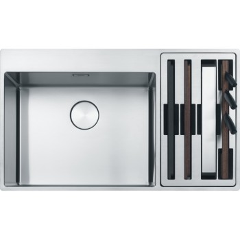 Virtuves izlietne Franke Box Center BWX 220/620-54-27/2, 86x51 cm, nerūsējošais tērauds 127.0538.259