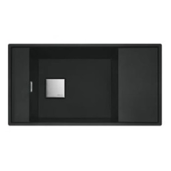 Virtuves izlietne Franke Fresno Fragranīta FSG 211/111, 86x46 cm, matēti melna 135.0652.557