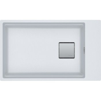 Virtuves izlietne Franke Kubus 2 Fragranīta KNG 110-62, 76x46 cm, baltais ledus 125.0512.517