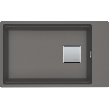 Virtuves izlietne Franke Kubus 2 Fragranite sink KNG 110-62, 76x46 cm, gray stone 125.0512.518