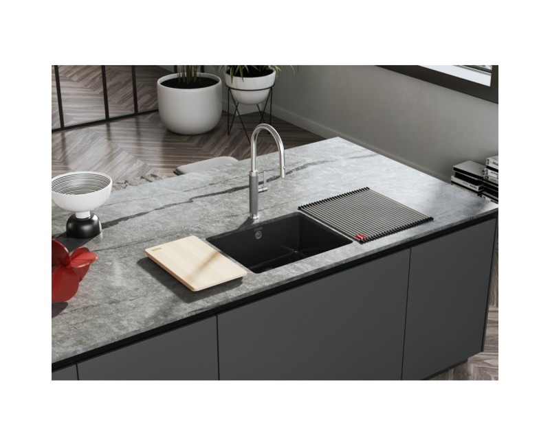 Virtuves izlietne Franke Mythos Keramikas KXK 110-51, 55x45 cm, Onikss 126.0735.186