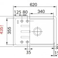Virtuves komplekts Franke G117, fragranīta izlietne BSG 611-62, onikss + jaucējkrāns FC 9541.071, onikss 114.0440.69