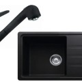 Virtuves komplekts Franke G118, fragranīta izlietne BSG 611-6 + jaucējkrāns FC 9547.071, onikss 114.0440.846